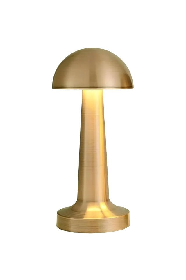 3 Işık Renkli Şarjlı Dim Edilebilir Masa Lambası ALTIN RENK Gold Kasa Ct-8429