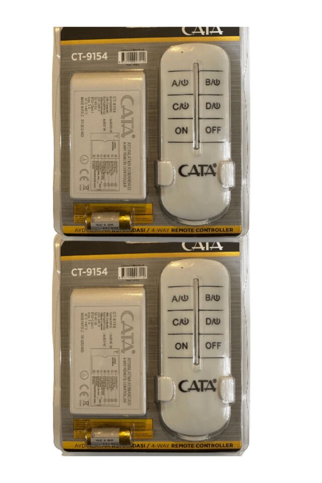 CT-9154 Dörtlü Aydınlatma Kontrol Kumandası (2 Adet)