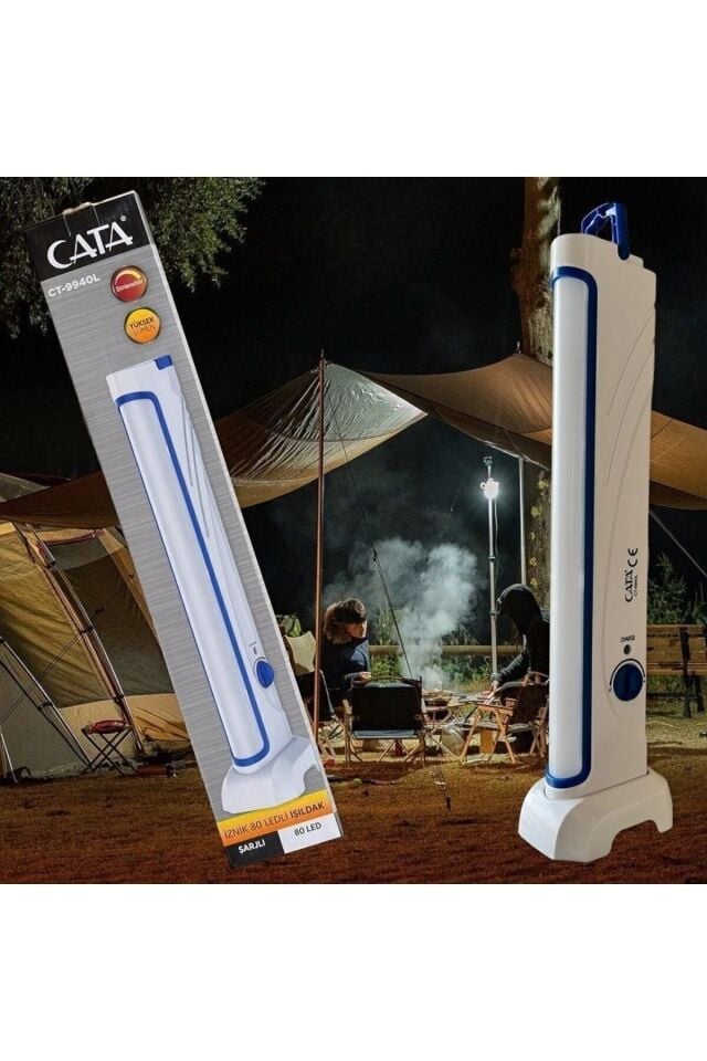 80 Ledli Şarjlı Işıldak Ct-9940 - Beyaz Işık