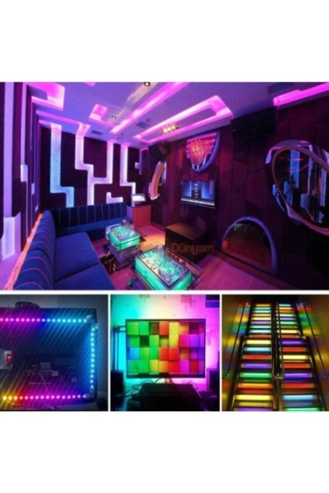 Akıllı Kumandalı Rgb 16 Milyon Renk Şerit Led (5 Metre) Ct-4030