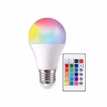 Cata RGB 9 Watt Led Ampul (Kumandalı) - CT-4058